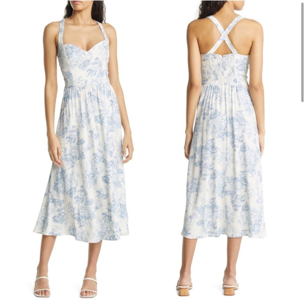 Reformation
Brixton Floral dress in teacup